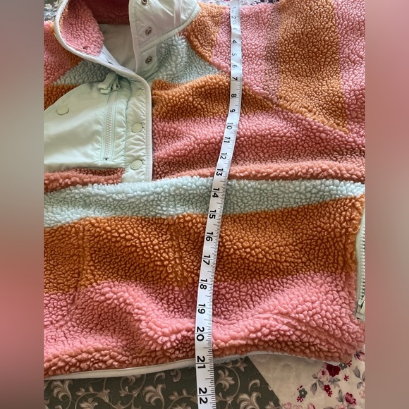 Free People Movement Cropped Oversized Fleece Pullover Sherpa Size XS - Picture 11 of 12